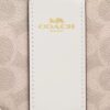 Çizgili Signature Canvas Köşe Fermuarlı Bileklik Çantası