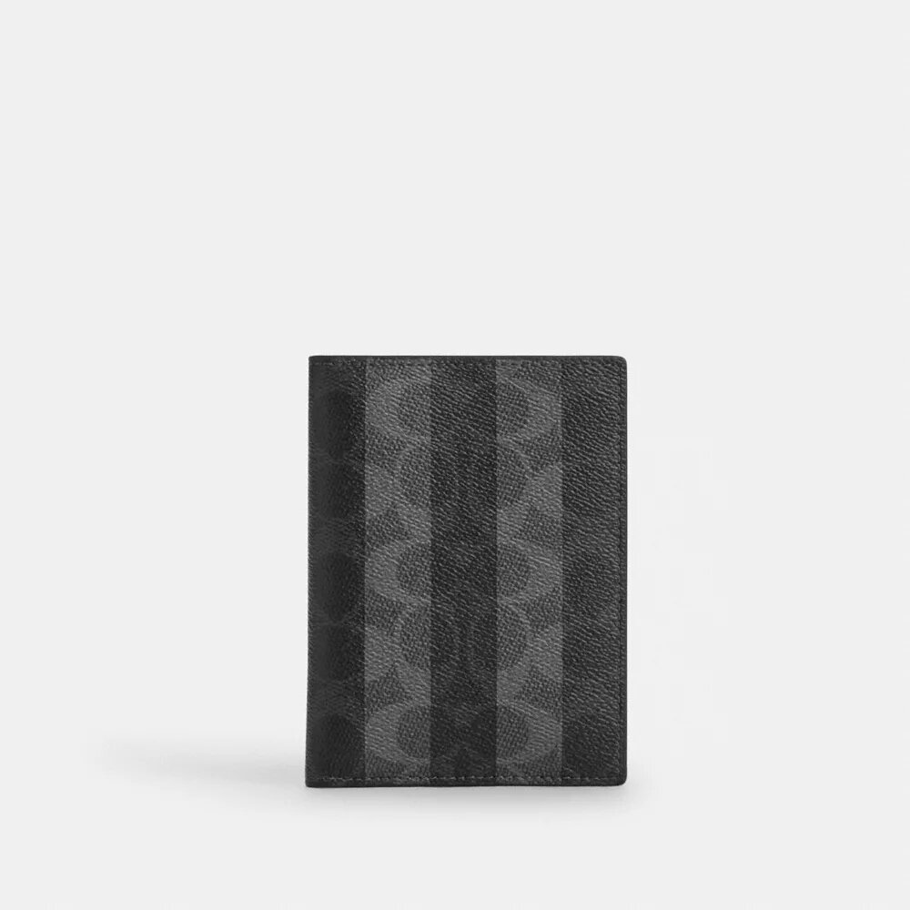 Çizgili Signature Canvas Pasaport Kartlık