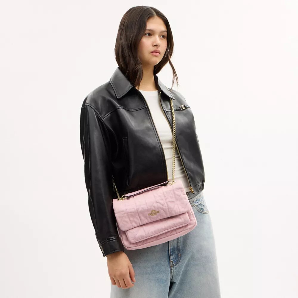 Kapitone Detaylı Loved Denim Elodie Çapraz Çanta