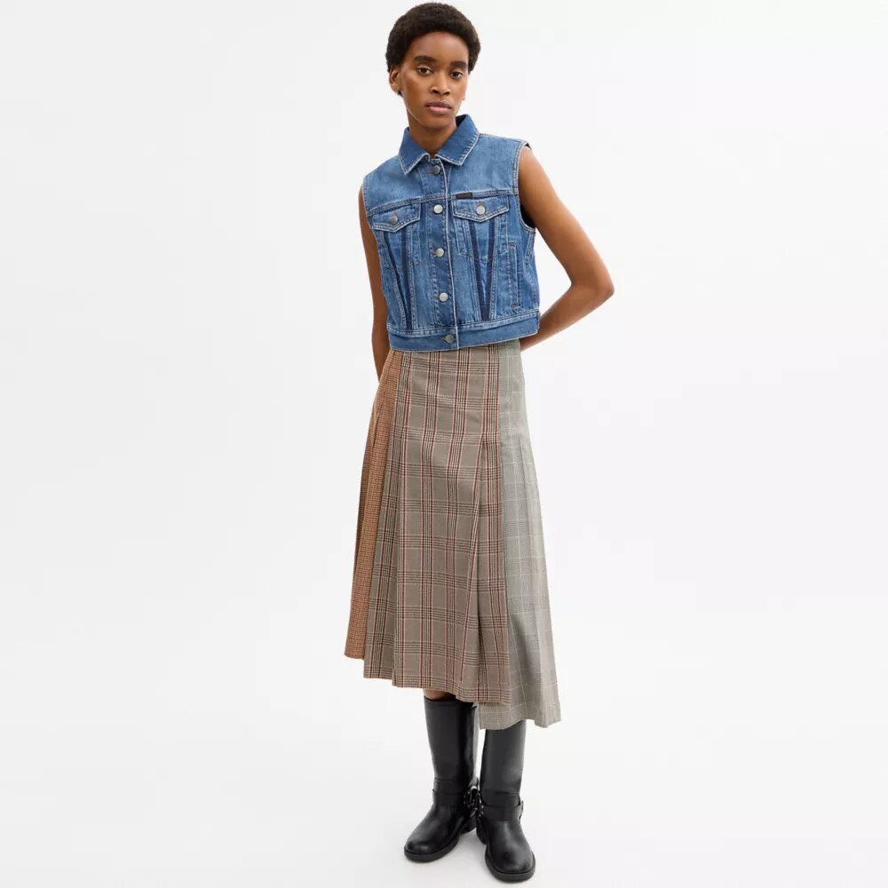 Küçültülmüş Denim İş Yeleği