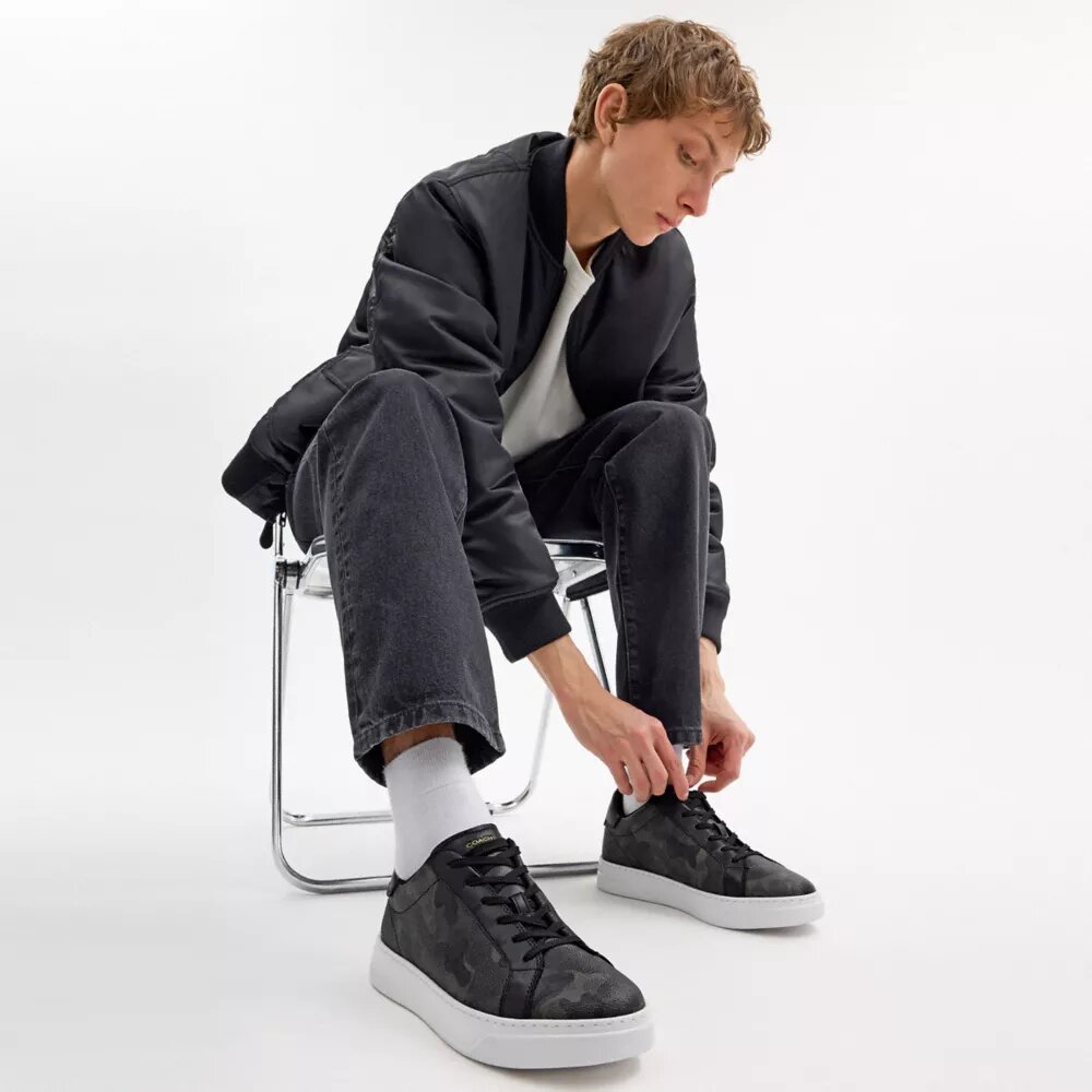 İkonik Kamuflaj Desenli Bilekli Sneaker'lar