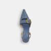 Kristal Süslemeli İmza Denim Margot Slingback Ayakkabılar