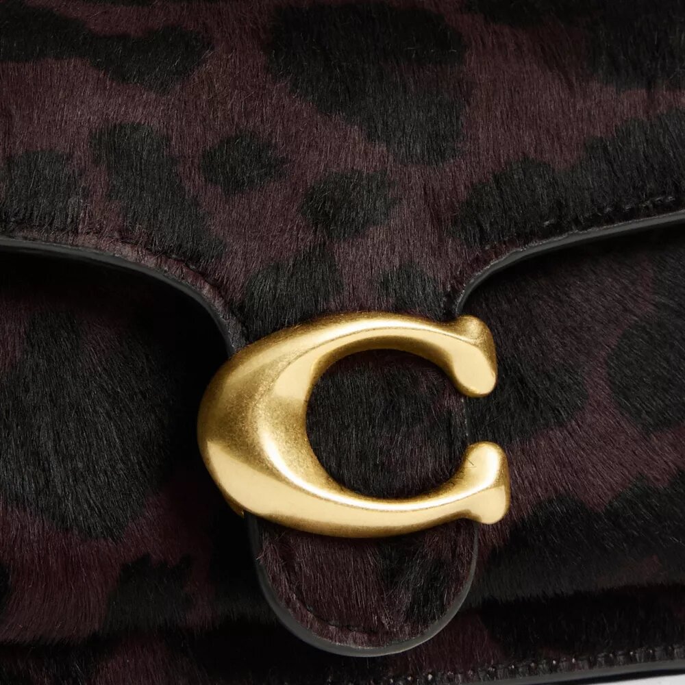 Leopar Desenli 20 inçlik Tabby Omuz Çantası (Haircalf)