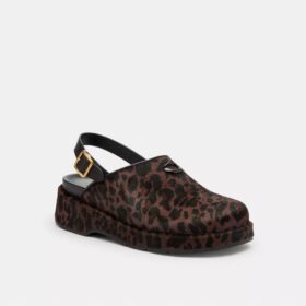 Leopar Desenli, Şekillendirilmiş C Platform Terlik