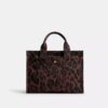 Leopar Desenli Kargo Tote Çantası