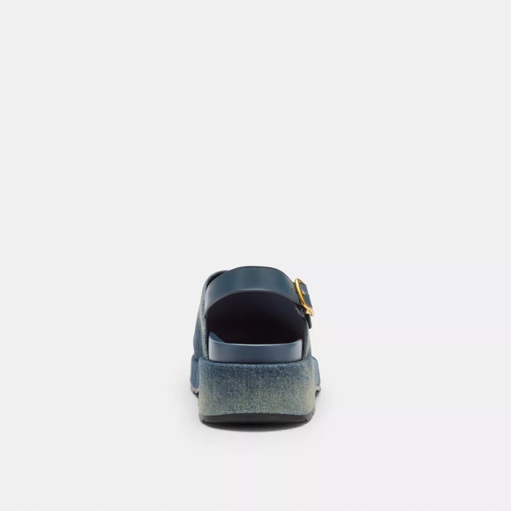 Loved Denim'den Şekillendirilmiş C Platform Terlikler