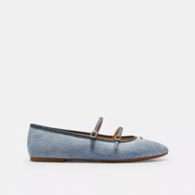 Loved Denim Çift Tokalı Mary Jane Ayakkabılar