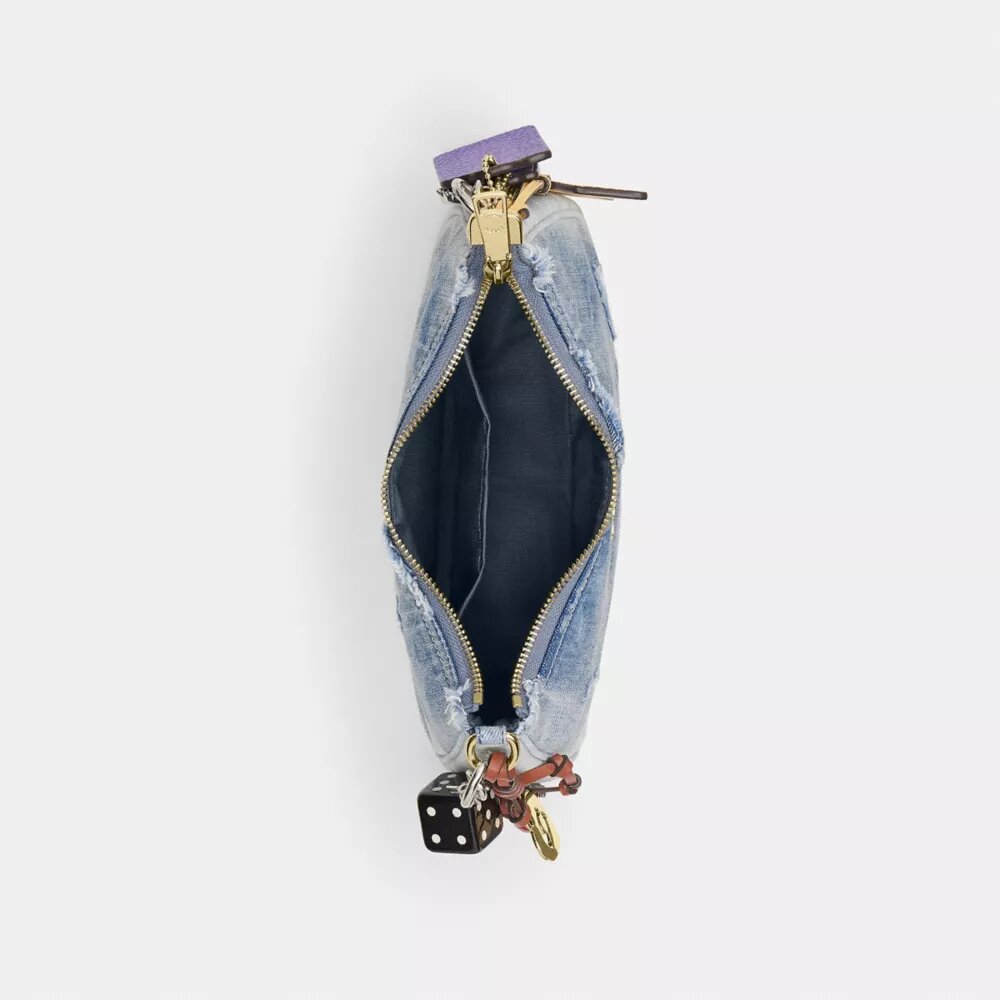 Loved Denim Teri Omuz Çantası, Süsler Detaylı