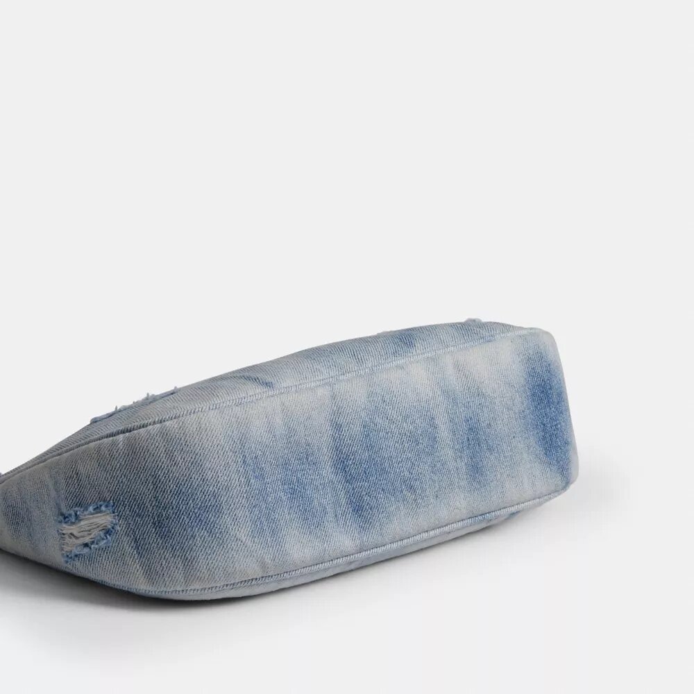 Loved Denim Teri Omuz Çantası, Süsler Detaylı