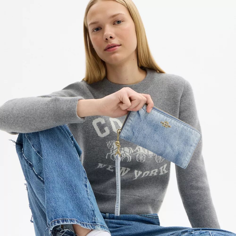 Loved Denim Uzun Fermuarlı Cüzdan