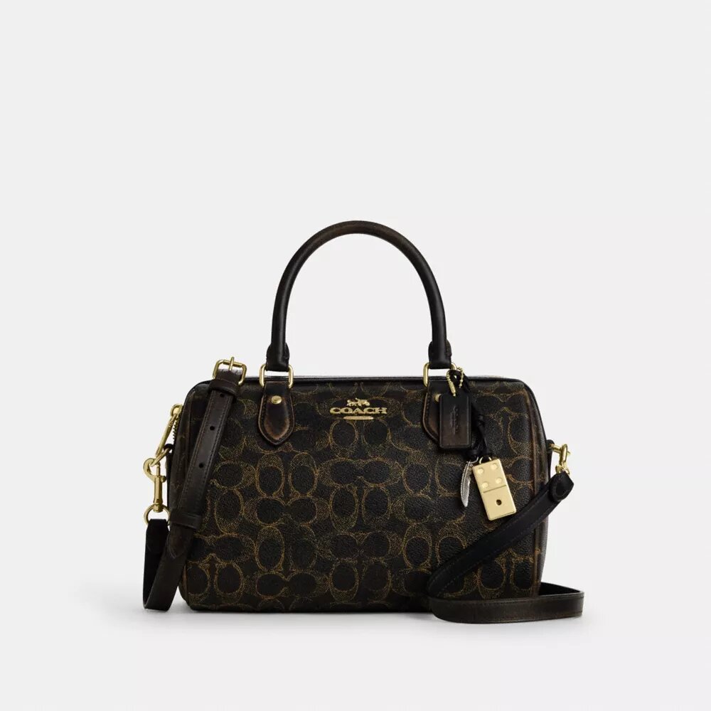 Loved Signature Canvas ve Süslemeli Rowan Satchel Çanta