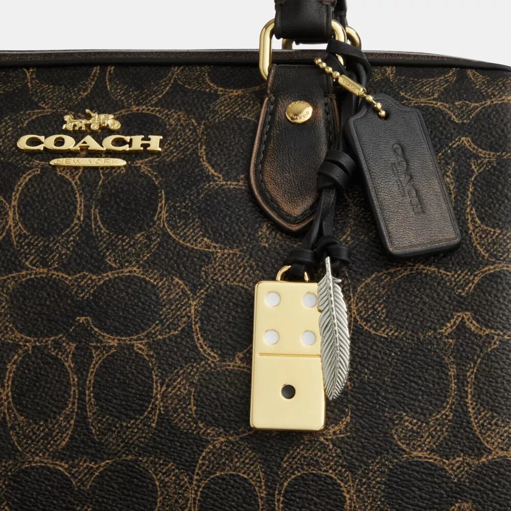 Loved Signature Canvas ve Süslemeli Rowan Satchel Çanta