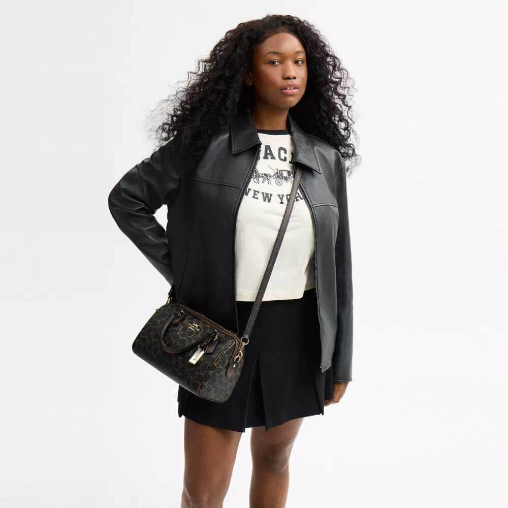 Loved Signature Canvas ve Süslemeli Rowan Satchel Çanta