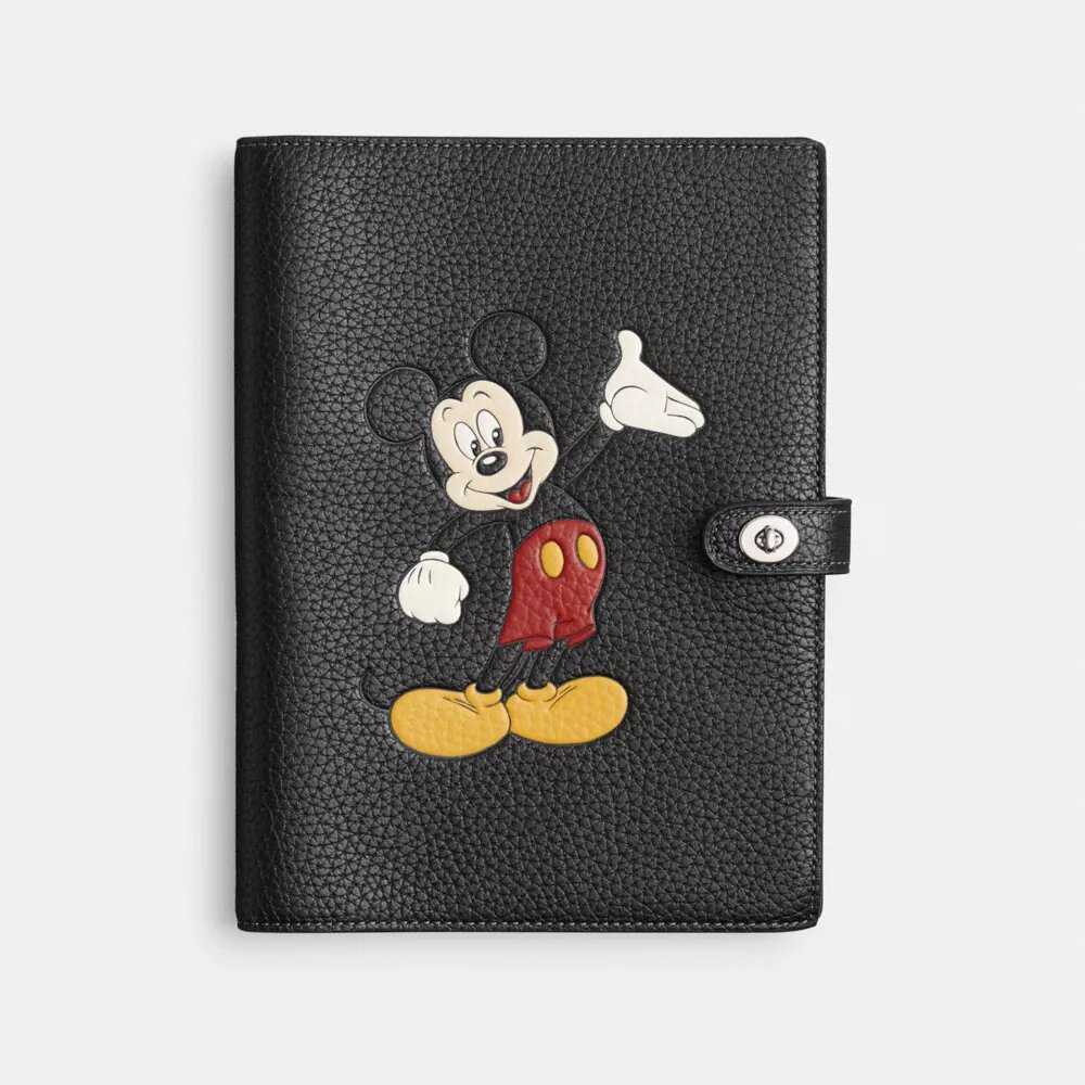 Mickey Mouse Desenli Yenilenebilir Deri Disney X Coach Defter