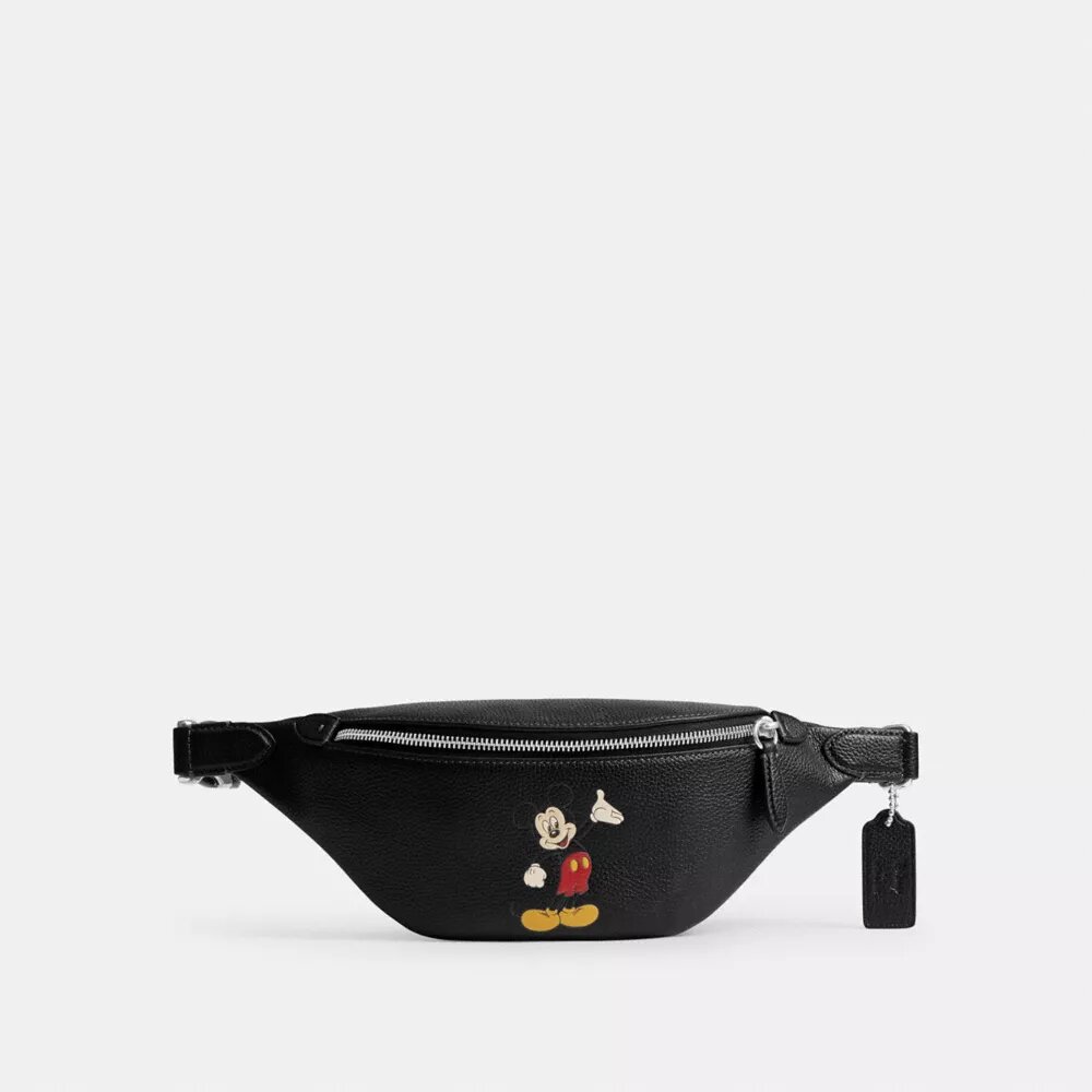 Mickey Mouse'lu Disney X Coach Charter Bel Çantası 7