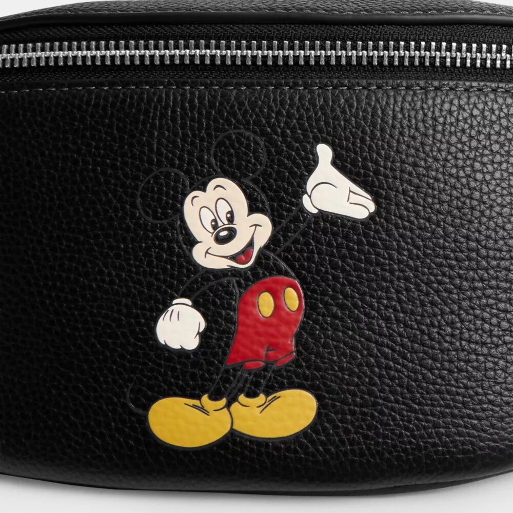 Mickey Mouse'lu Disney X Coach Charter Bel Çantası 7