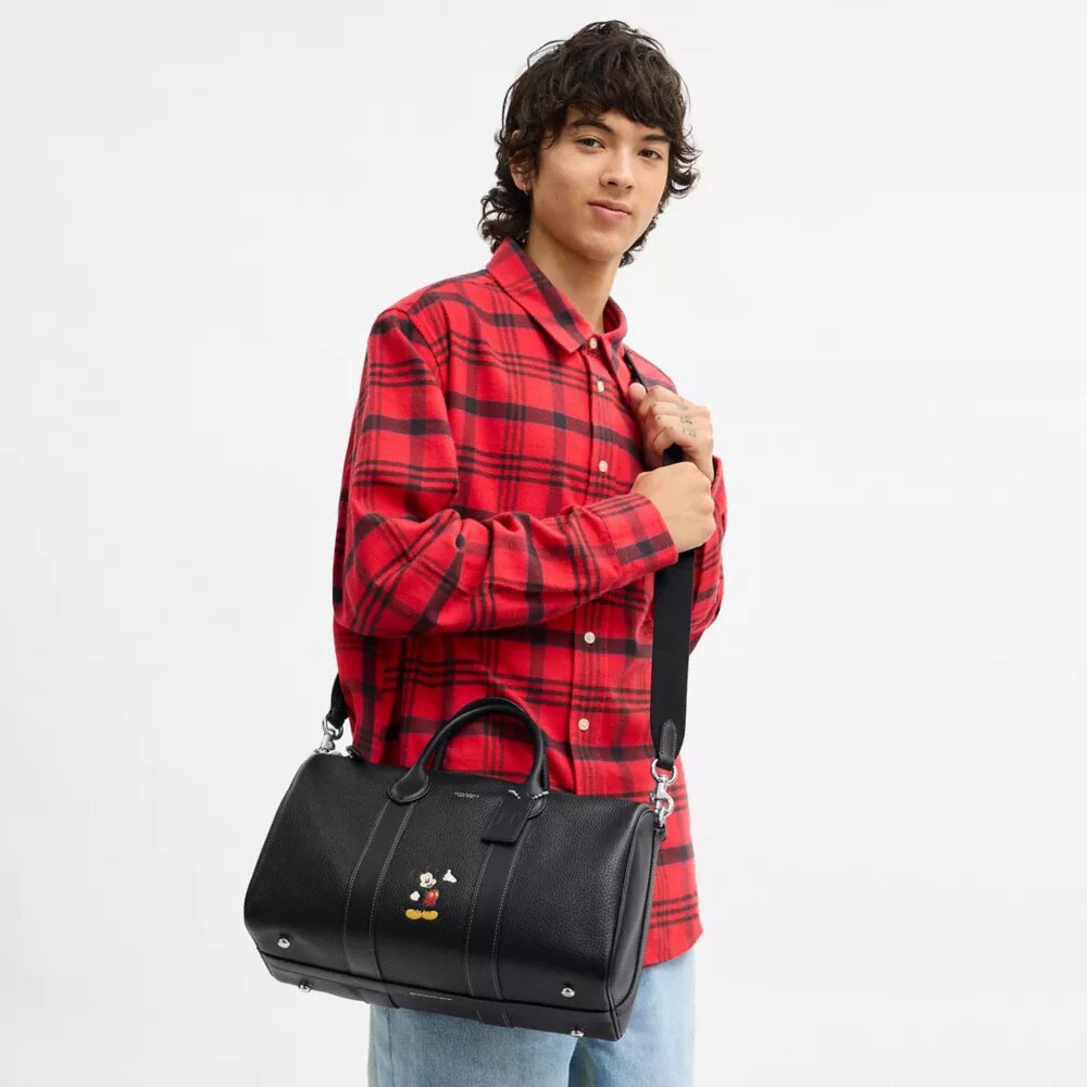 Mickey Mouse'lu Disney X Coach Compass Çanta 35