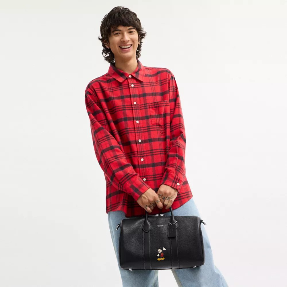 Mickey Mouse'lu Disney X Coach Compass Çanta 35