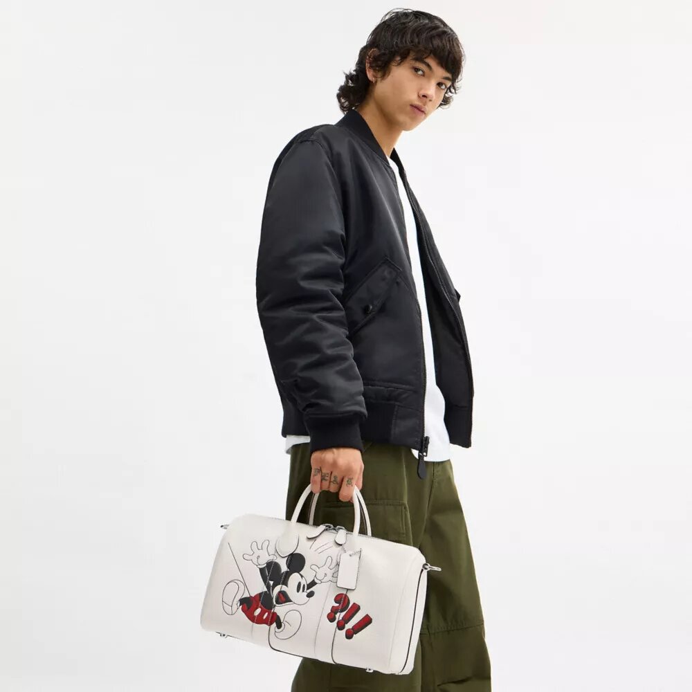Mickey Mouse'lu Disney X Coach Compass Çanta 35