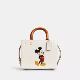 Mickey Mouse'lu Disney X Coach Rogue Çantalar 25