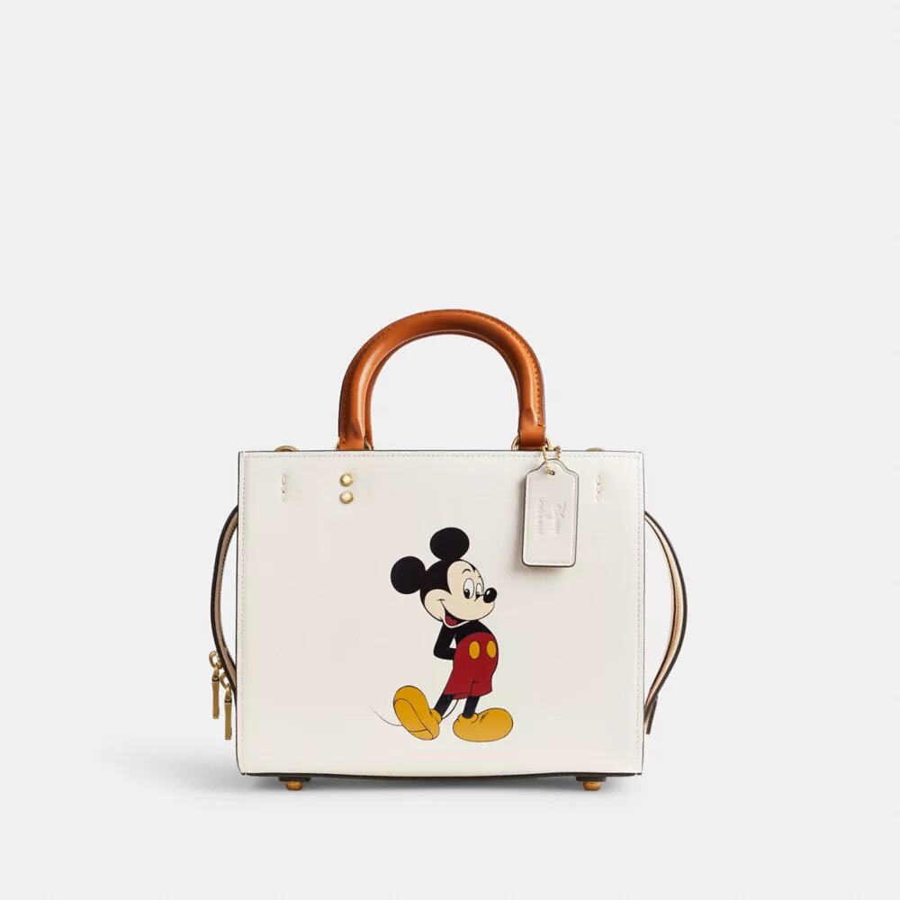 Mickey Mouse'lu Disney X Coach Rogue Çantalar 25