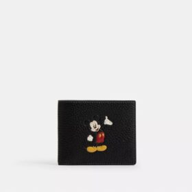 Mickey Mouse'lu Yenilenebilir Deriden Disney X Coach 3'ü 1 Arada Cüzdan