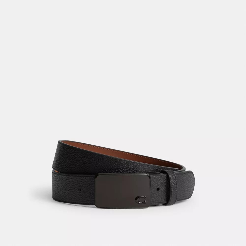 İmza Plakalı Toka ile Ölçüye Göre Kesilen Çift Taraflı Kemer, 38 mm