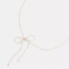 İnci Fiyonklu Choker Kolye
