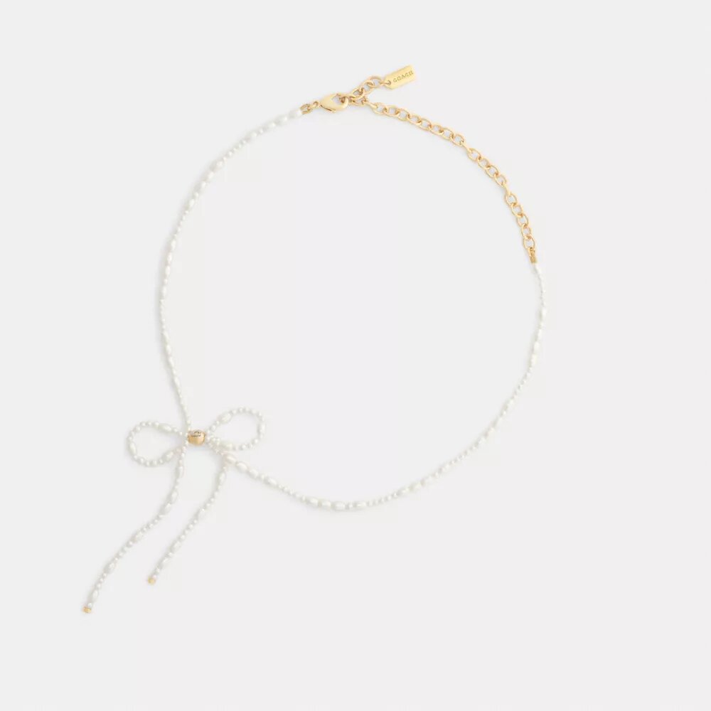 İnci Fiyonklu Choker Kolye
