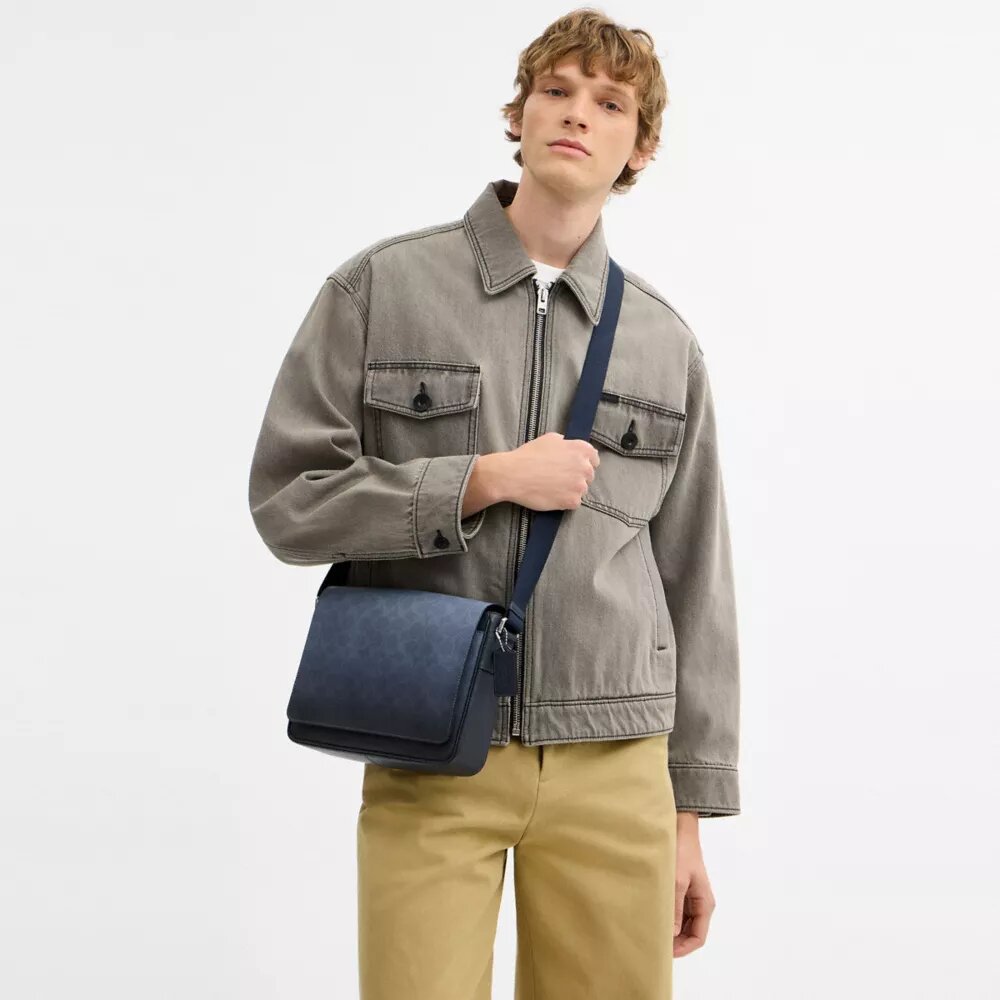 Ombre Signature Canvas Jack Messenger Çanta