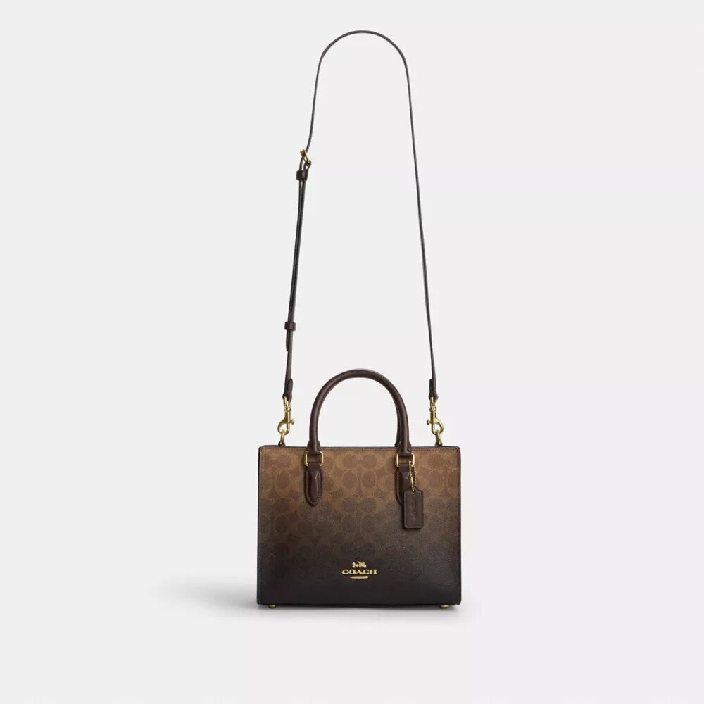 Ombre Signature Canvas’lı Maggie Küçük Tote Çantası
