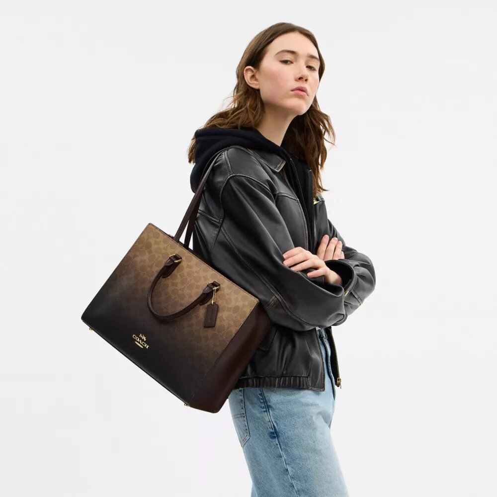 Ombre Signature Canvas Maggie Tote Çantası