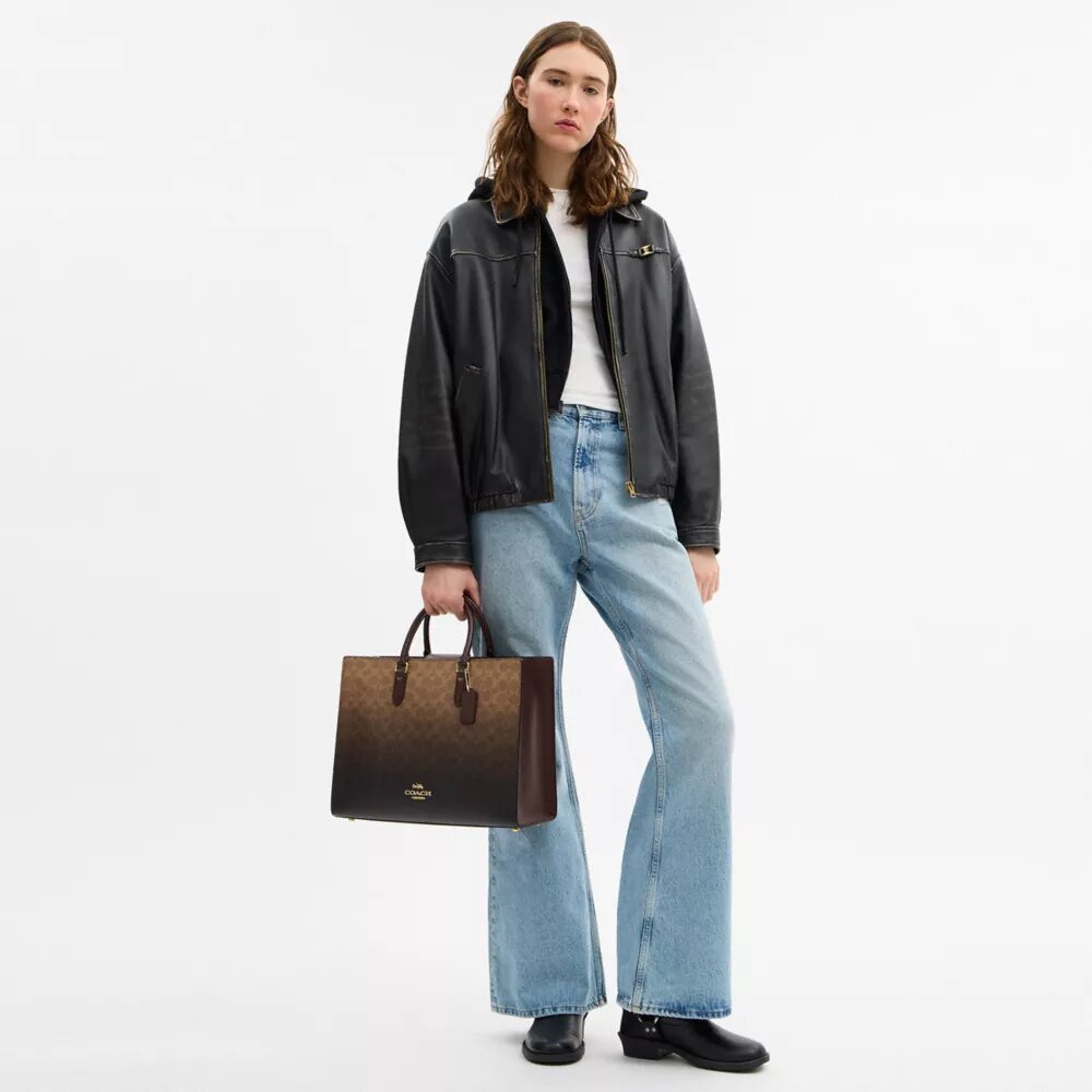 Ombre Signature Canvas Maggie Tote Çantası