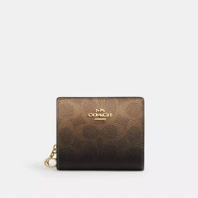 Ombre Signature Canvas Çıtçıtlı Cüzdan