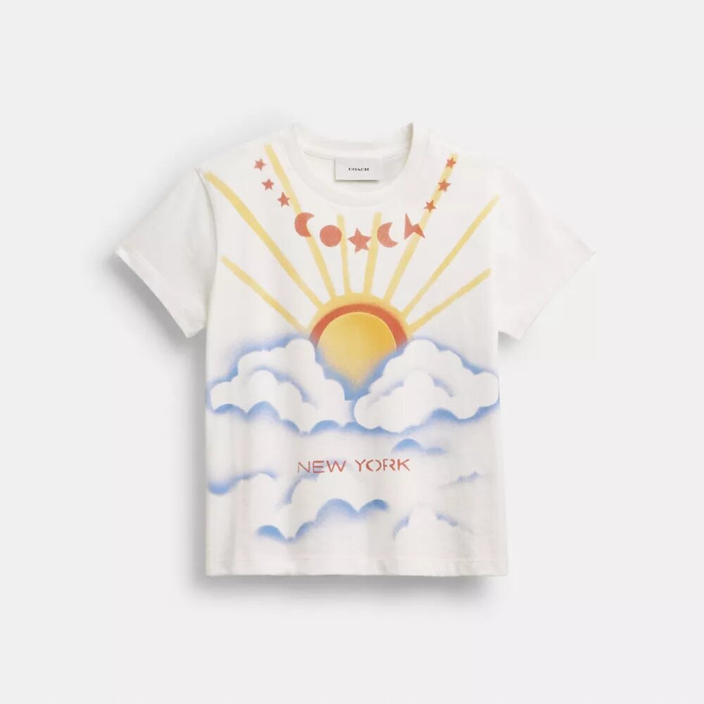 Organik Pamuktan Üretilmiş Airbrush 90'S Fit Tişört