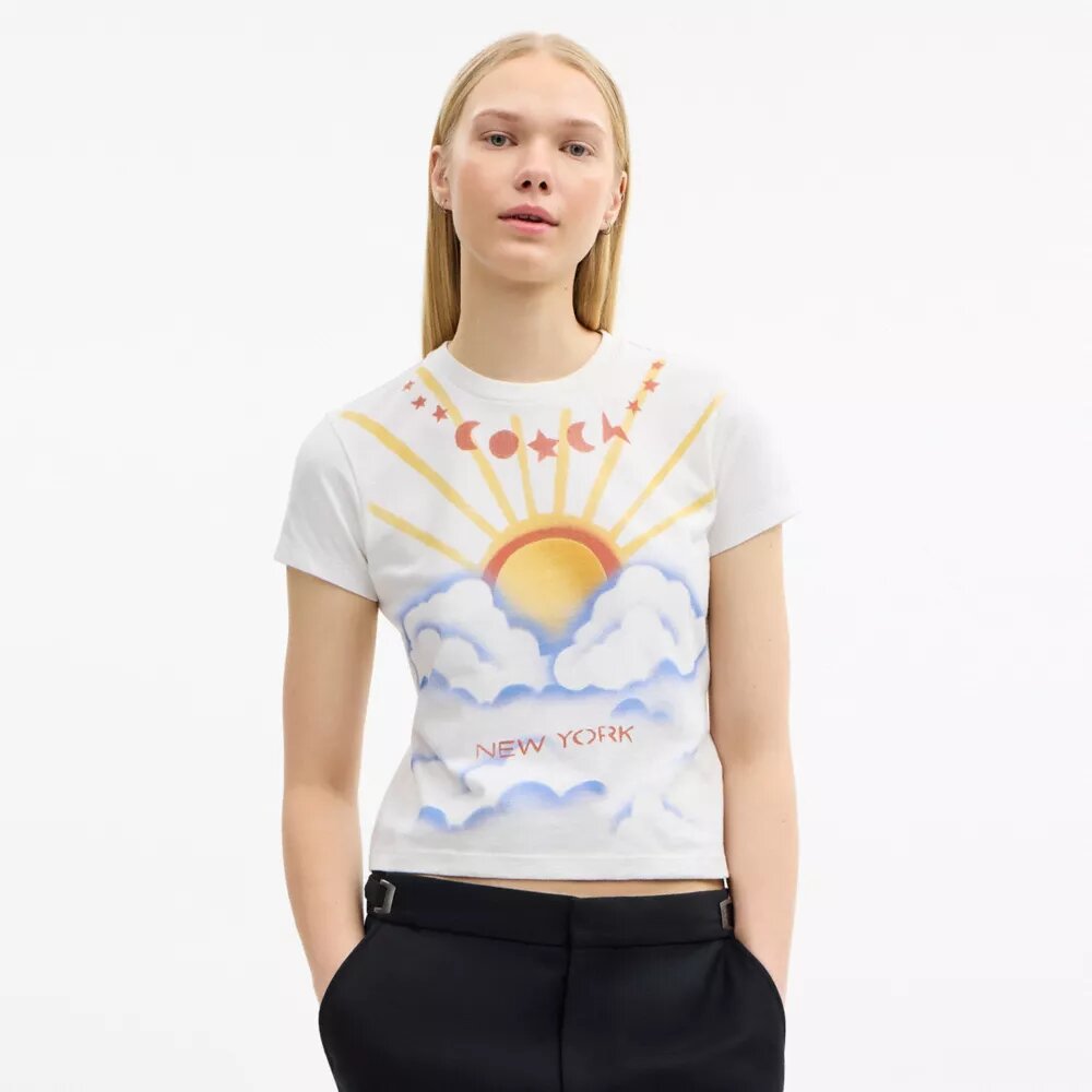 Organik Pamuktan Üretilmiş Airbrush 90'S Fit Tişört