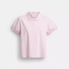 Organik Pamuktan Üretilmiş Coach Script Shrunken Polo Tişört