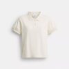 Organik Pamuktan Üretilmiş Coach Script Shrunken Polo Tişört