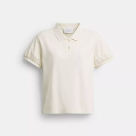 Organik Pamuktan Üretilmiş Coach Script Shrunken Polo Tişört