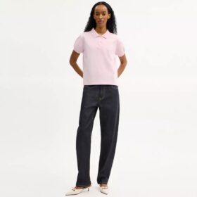 Organik Pamuktan Üretilmiş Coach Script Shrunken Polo Tişört