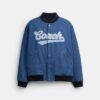 Organik Pamuktan Üretilmiş Denim Varsity Ceket