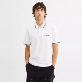 Organik Pamuktan Üretilmiş Signature Trim Polo Tişörtü