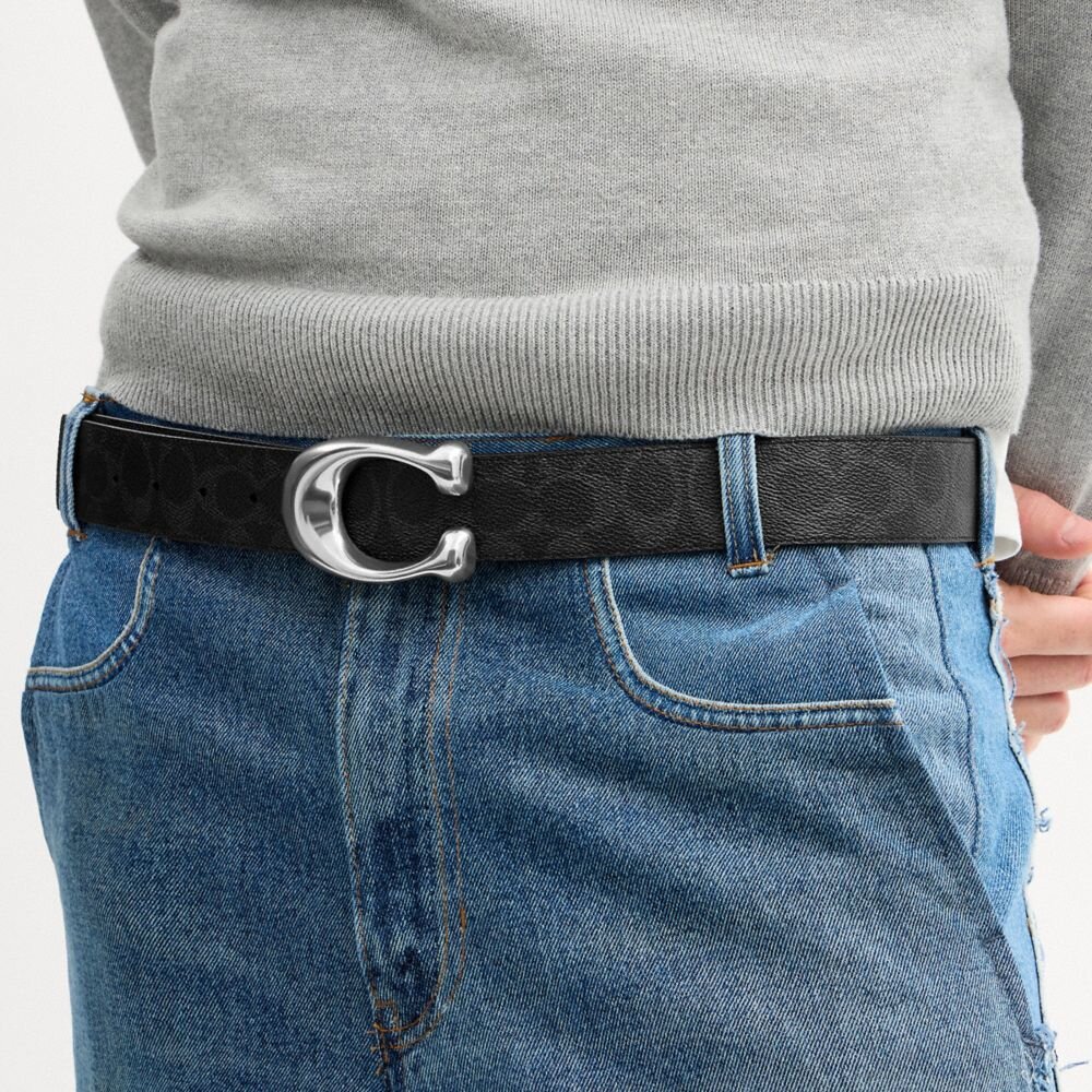 Oyma C Toka Çift Taraflı Kemer, 38 mm