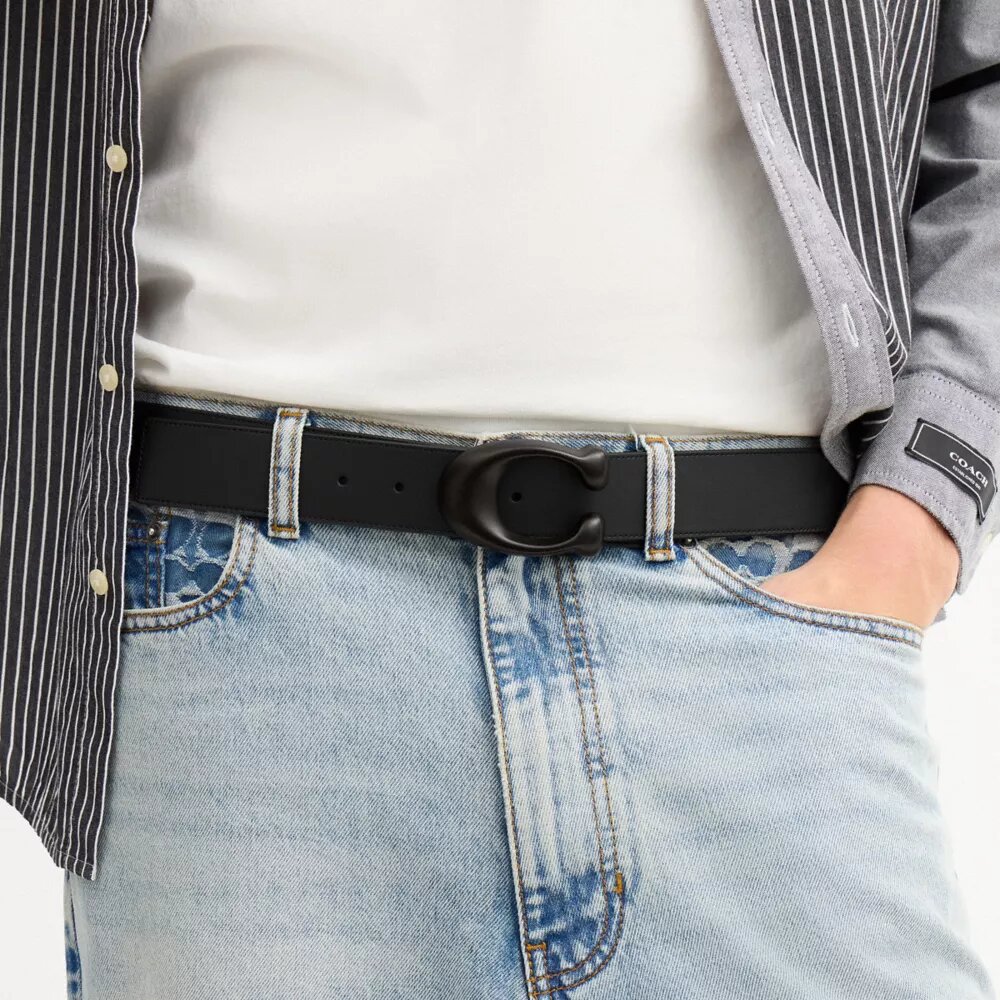 Oyma C Toka Çift Taraflı Kemer, 38 mm
