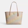 Rainbow Signature Canvas City Tote Çantası