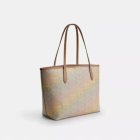 Rainbow Signature Canvas City Tote Çantası