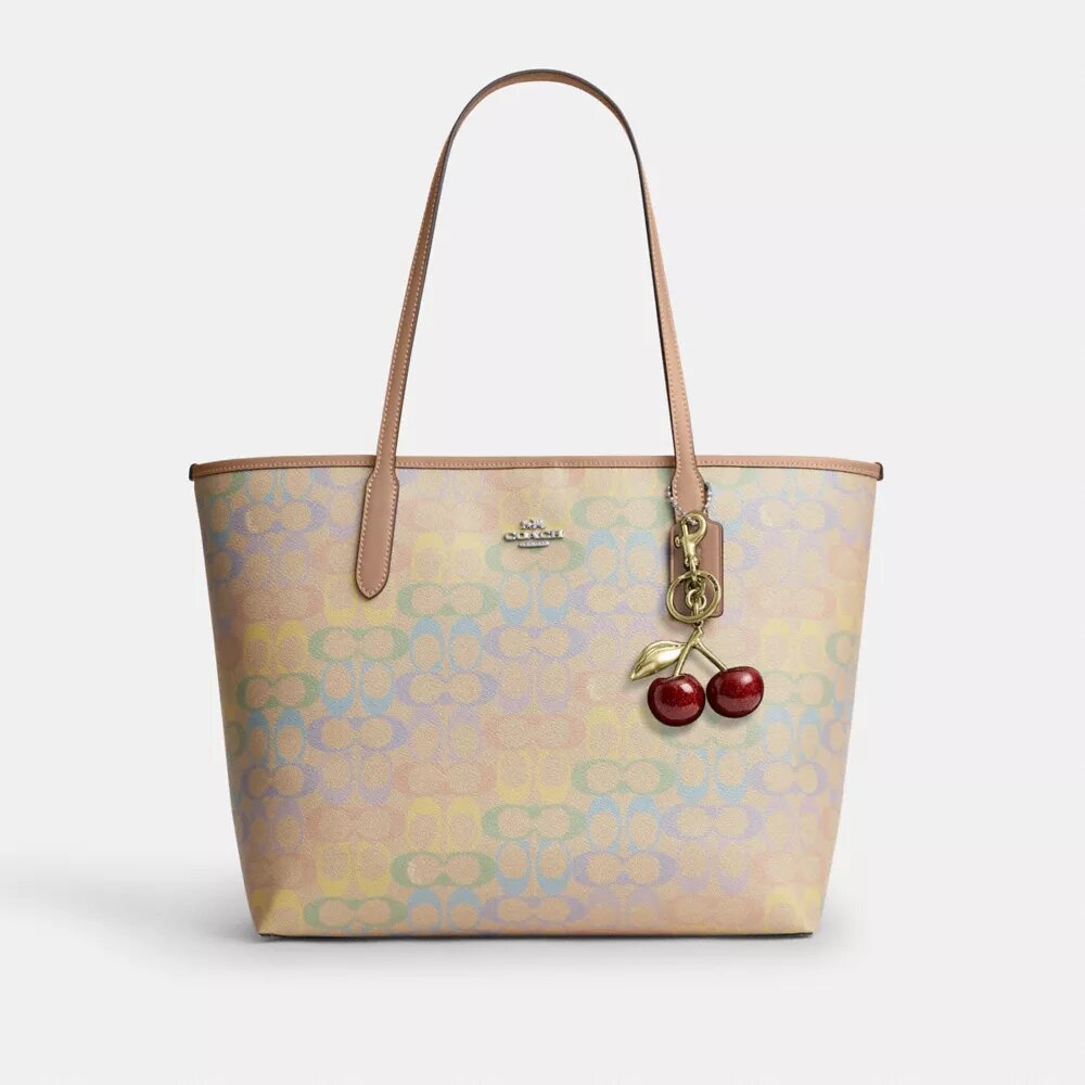 Rainbow Signature Canvas City Tote Çantası