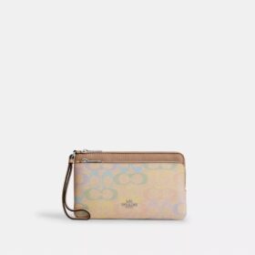 Rainbow Signature Canvas Çift Fermuarlı Cüzdan