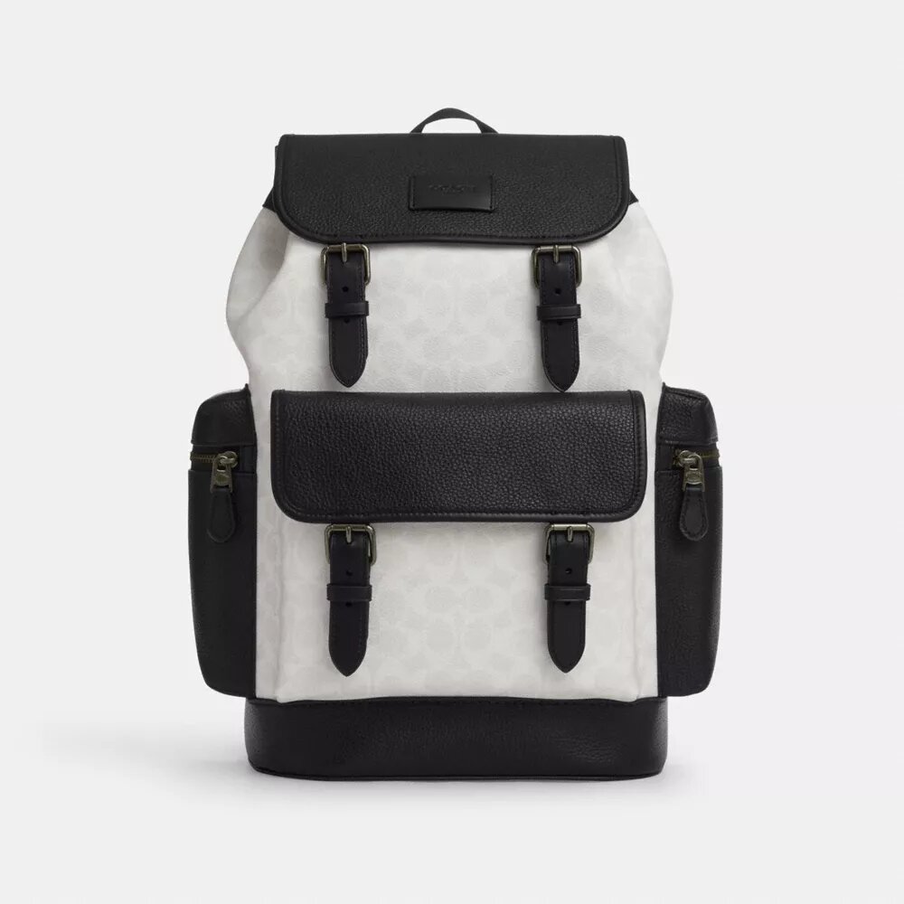Renk Bloklu Signature Canvas Sprint Sırt Çantası