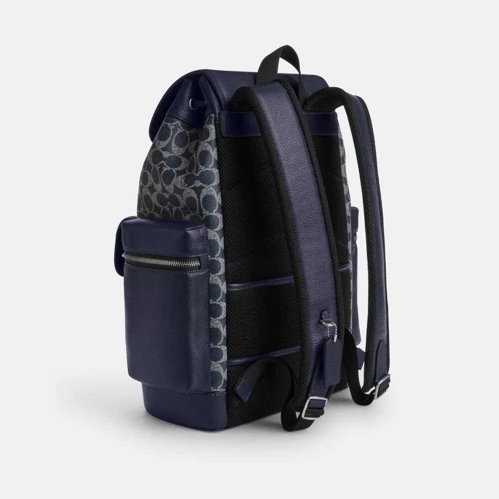 Renk Bloklu Signature Canvas Sprint Sırt Çantası
